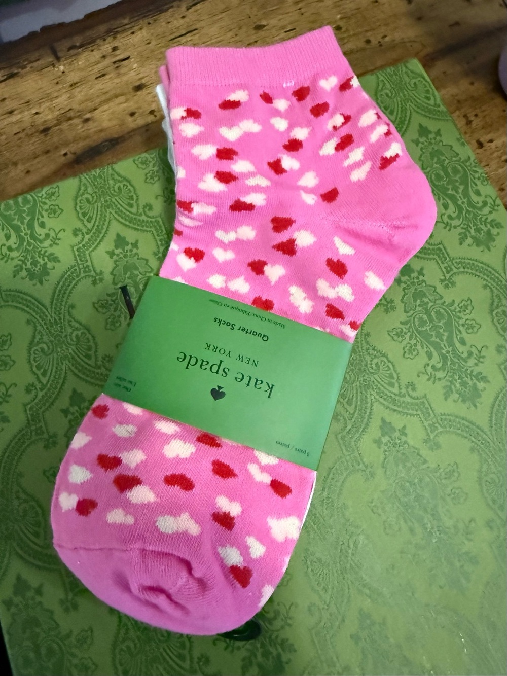Kate spade NWT three pack quarter length cute socks women’s